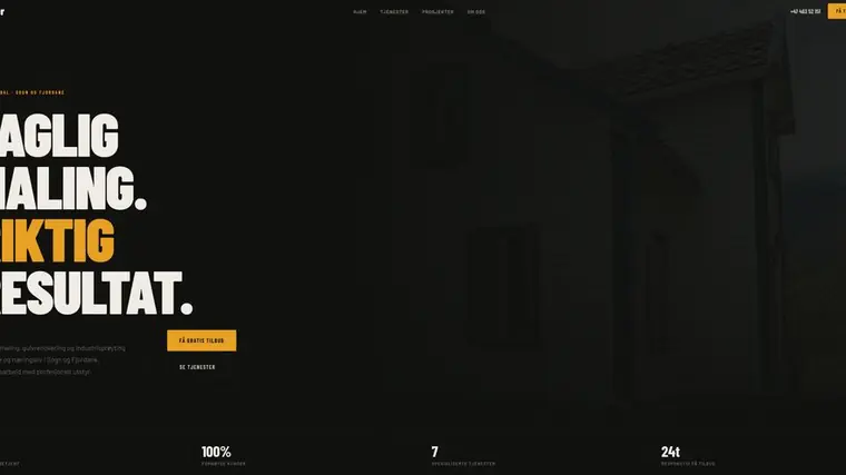 M.Maler — nettside bygget av Nextlify